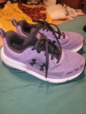 Under Armour Kids' Purple Athletic Sneakers